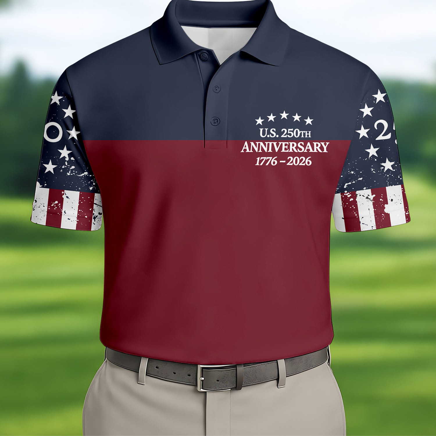 USA 250th Anniversary Polo Shirt 1776 2026 Merch Patriotic Father's Day Gifts