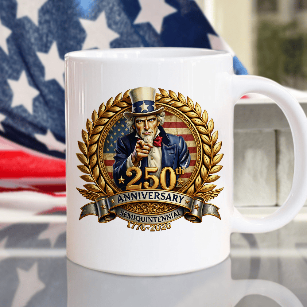 USA 250th Anniversary Semiquintennial 1776 2026 Patriotic Mug Coffee Mug Unique Gift Ideas