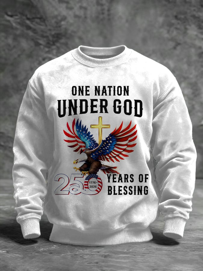 USA 250Th Anniversary Sweatshirt One Nation Under God Sweatshirt America 250 Years Birthday USA 250Th Anniversary Sweatshirt One Nation Under God Sweatshirt America 250 Years Birthday