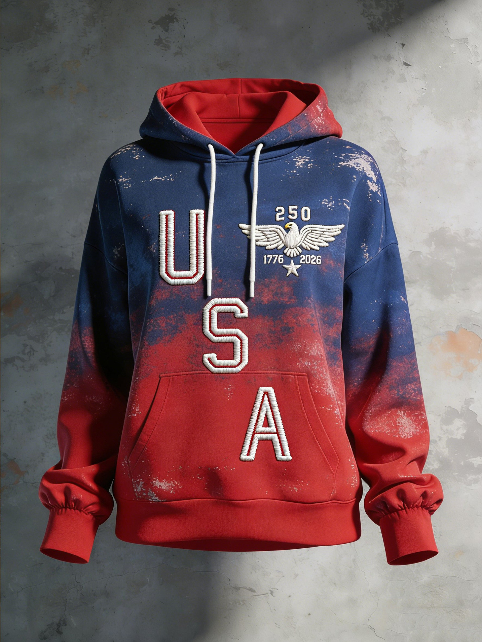 USA 250th Anniversary Vintage Hoodie 1776 2026 Merch America's 250 Birthday Presents