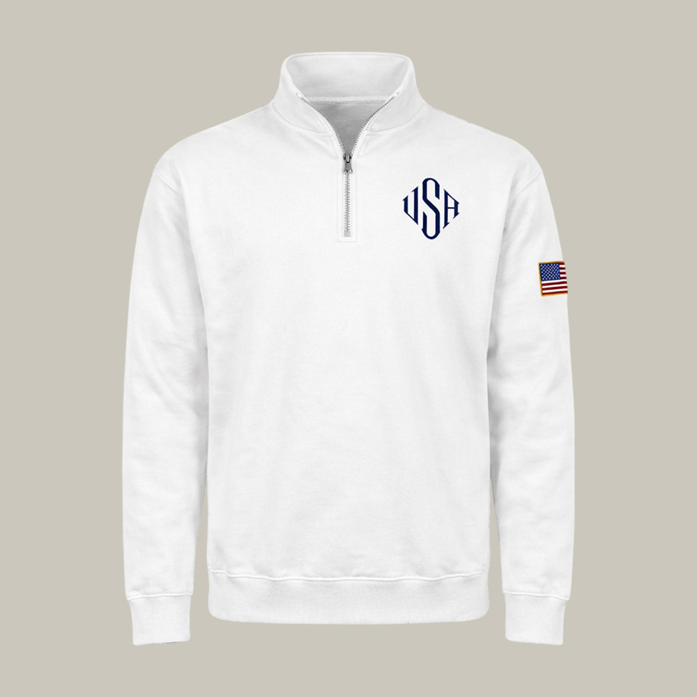 USA America First Nick Fuentes Quar Zip Sweatshirt Political Commentary Apparel Gift For Father