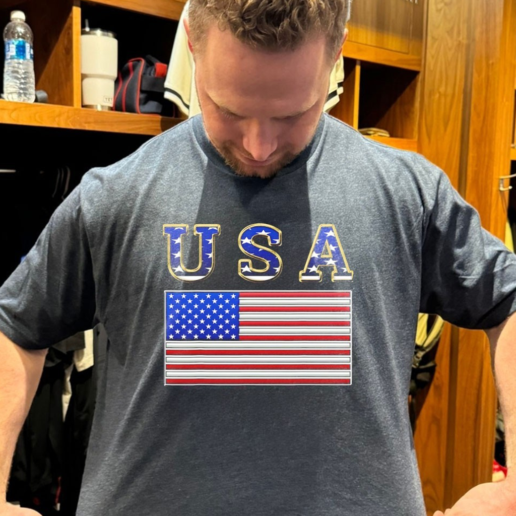 USA American Flag United States T-Shirt Patriotic Gifts For Husband