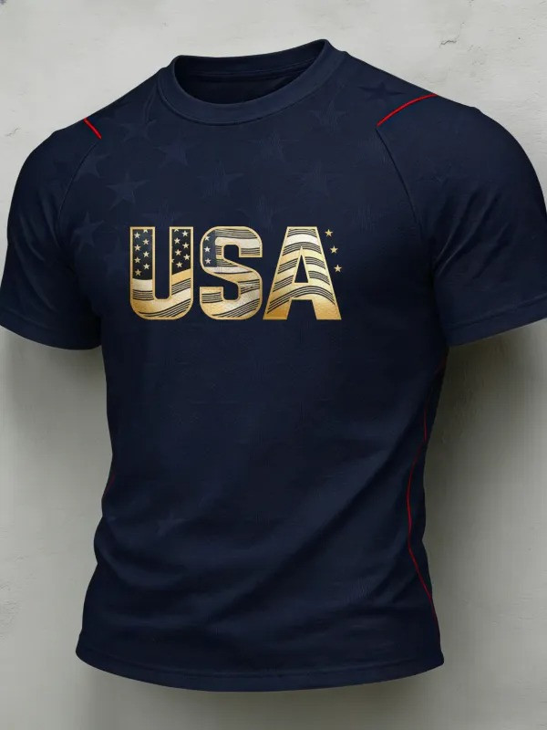USA American Stars T-Shirt World Cup 2026 Soccer Fan Gear Gift For American Football Supporters