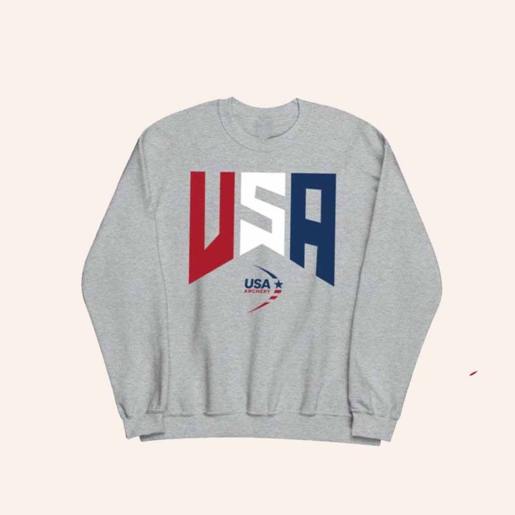 USA Archery Merch Precision & Pride Sweatshirt Birthday Ideas For Boyfriend USA Archery Merch Precision & Pride Sweatshirt Birthday Ideas For Boyfriend
