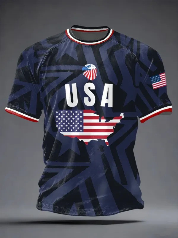 USA Bald Eagle T-Shirt World Cup 2026 Patriotic Soccer Fan Gear Gift For American Supporters