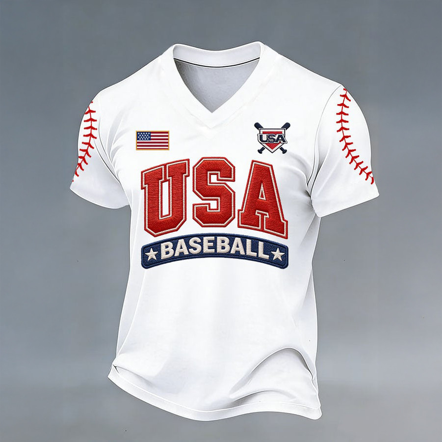 USA Baseball 2026 V-Neck Shirt 2026 World Baseball Classic Merch Best Fan Gift Ideas