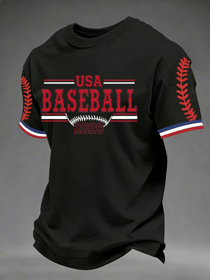 USA Baseball 2026 World Classic T-Shirt Team USA Stitch Patriotic Fan Clothing Best For Supporters