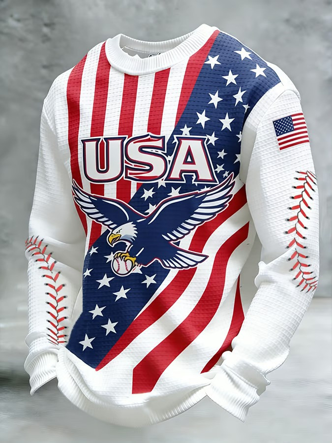 USA Baseball Eagle American Flag Long Sleeve Shirt World Classic 2026 Patriotic Fan Gear Best For Family