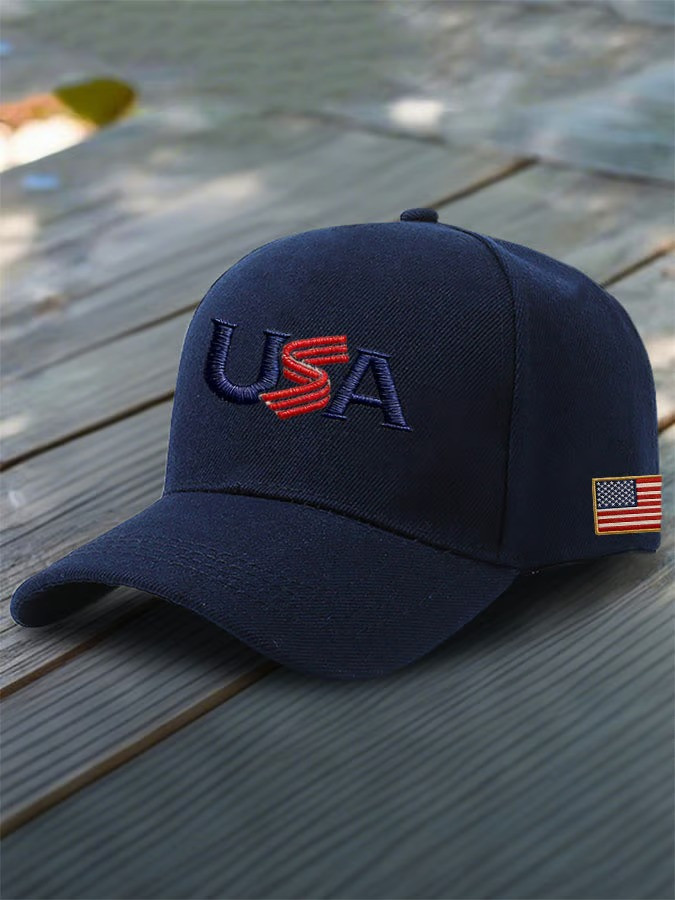 USA Baseball Fan Baseball Cap WBC 2026 American Flag Hat Patriotic Fan Gear Best Gift For Baseball Fans