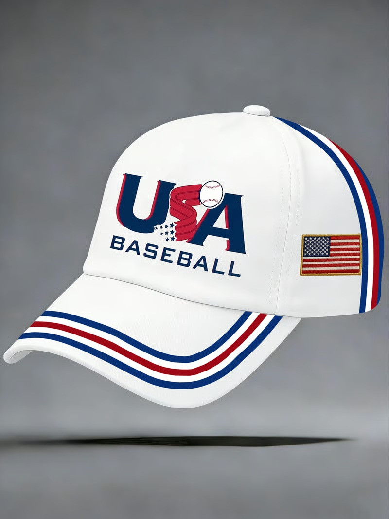 USA Baseball Fan Baseball Hat WBC 2026 Patriotic Cap American Flag Fan Gear Best Gift For Baseball Fans