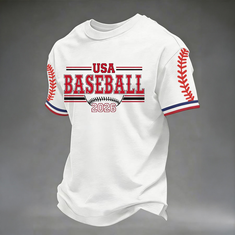 USA Baseball Graphic T-Shirt 2026 World Baseball Classic Clothes Present Idea For Huge Fans