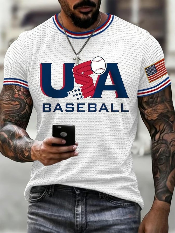 USA Baseball Graphic T-Shirt WBC 2026 World Baseball Classic Fan Gear Patriotic Best Gift For Baseball Fans