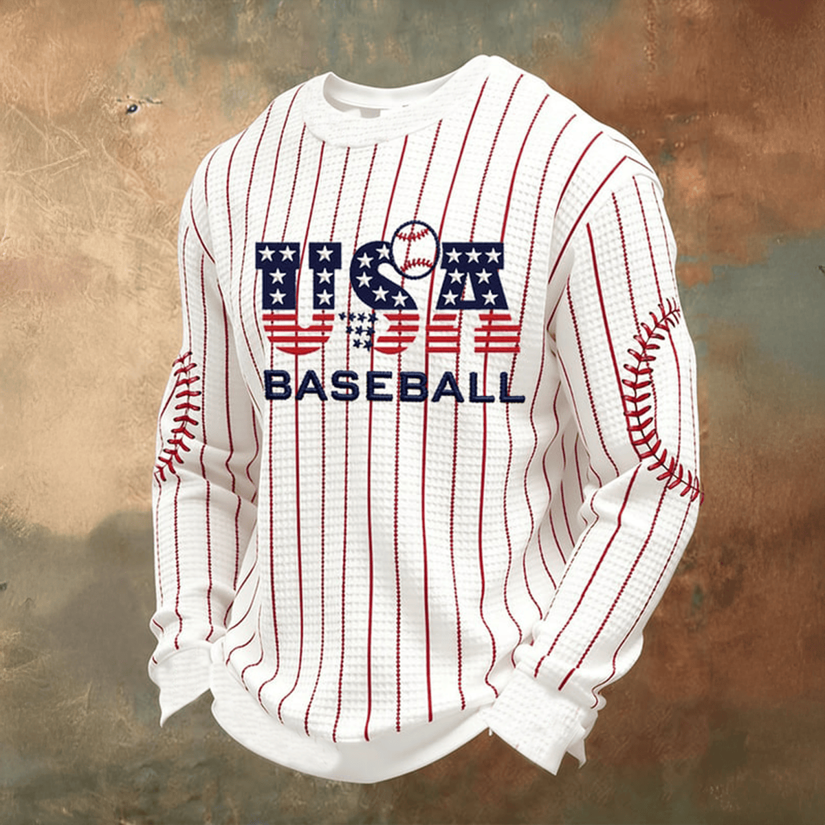 USA Baseball Long Sleeve Shirt Game Day Baseball Clothing Unique Fan Gift For Boyfriend