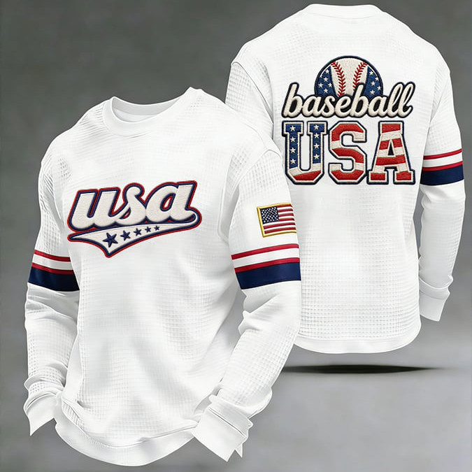 USA Baseball Long Sleeve Shirt Team USA Baseball Apparel Present For Fans