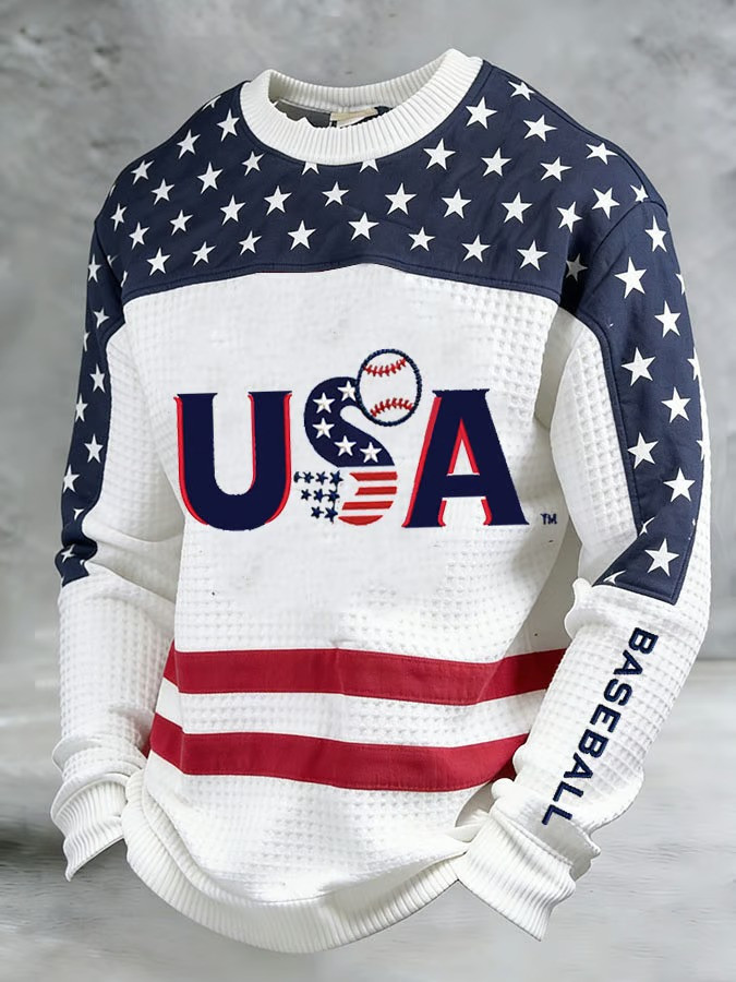 USA Baseball Stars Long Sleeve Shirt WBC 2026 Fan Gear American Flag Merch Patriotic Best Gift For Fans