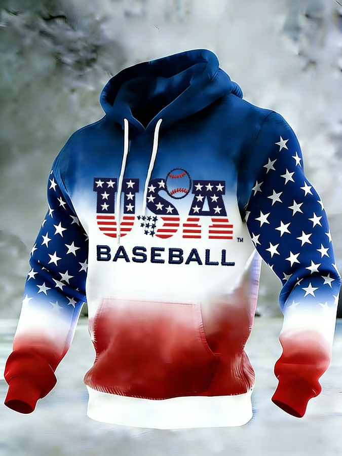 USA Baseball Stars Stripes Hoodie WBC 2026 American Flag Fan Gear Patriotic Merch Best Gift For Fans