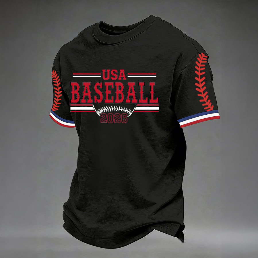 USA Baseball T-Shirt 2026 World Baseball Classic Merch Fan Gift For Husband