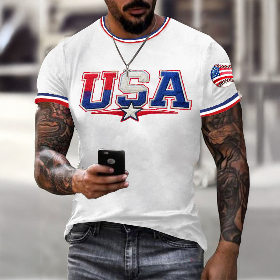 USA Baseball Team 2026 T-Shirt USA Baseball Clothes Present Idea For Fans
