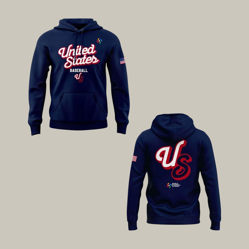 USA Baseball Team 2026 World Baseball Classic Hoodie Game Day Apparel Fan Gift For Boyfriend