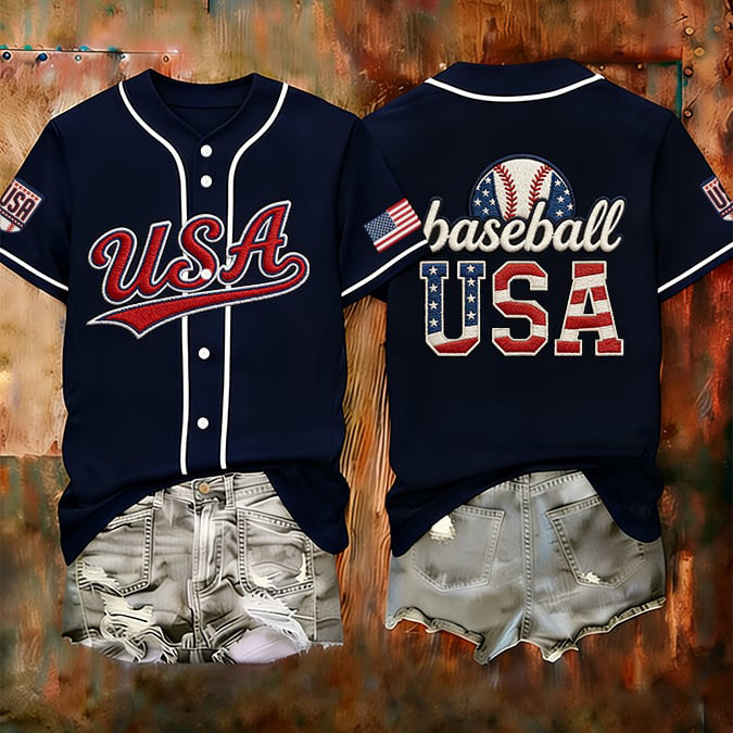 USA Baseball Team Jersey American Flag 2026 World Baseball Classic Merch Present For Fans