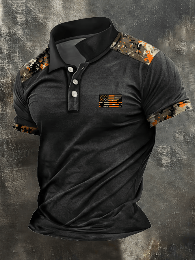 USA Camo T-Shirt American Patriot Apparel Patriotic Gifts For Veterans