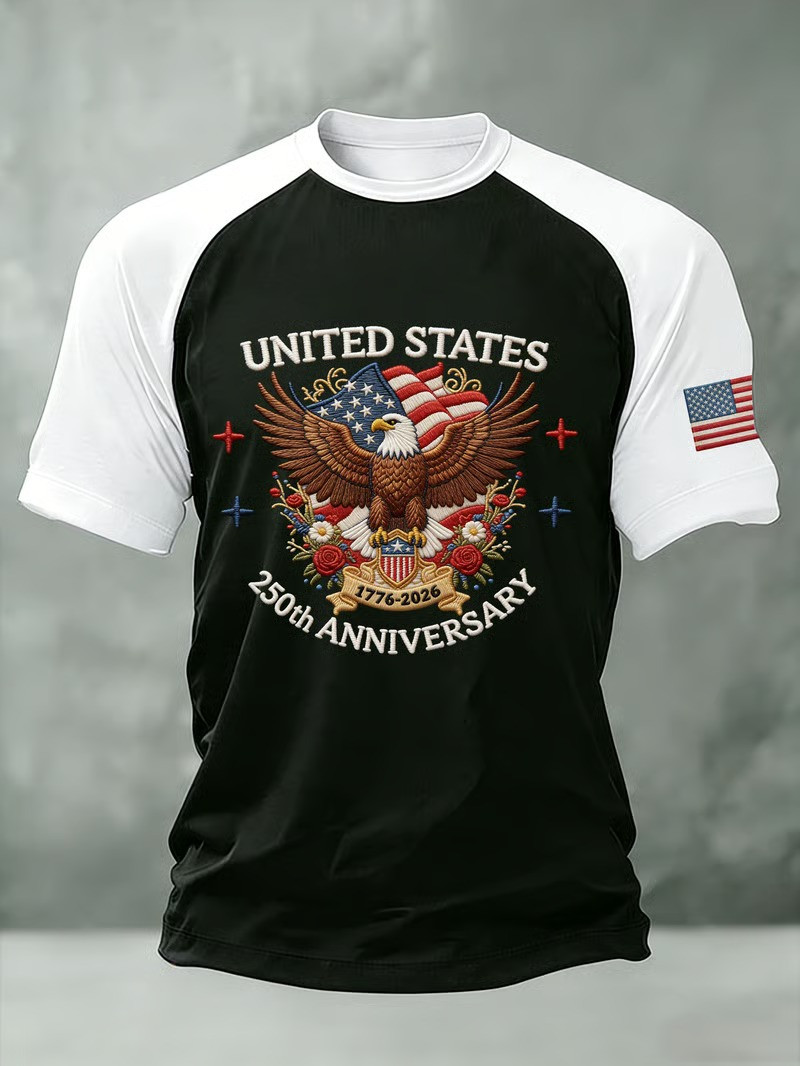 USA Eagle 250th Anniversary T-Shirt 1776 2026 American Flag Shirt 4Th Of July Gift