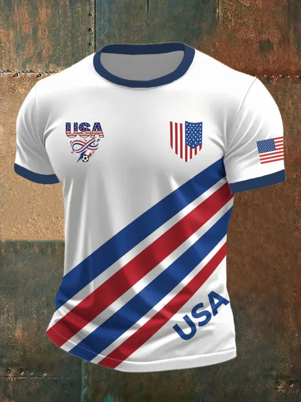 USA Fan Soccer T-Shirt World Cup 2026 Patriotic Gear Best Gift For American Football Lovers