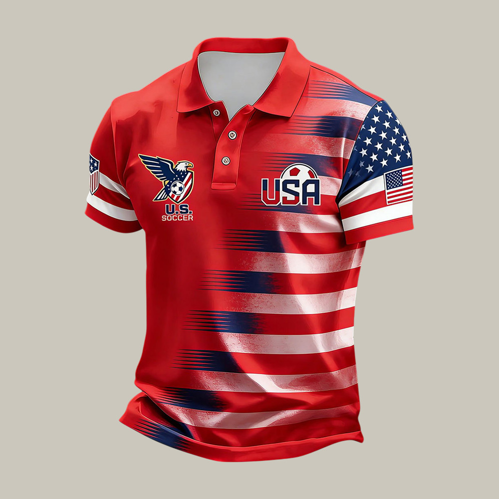 USA FIFA Club World Cup Bracket Eagle Polo Shirt 2026 World Cup Shirt Present For Fans