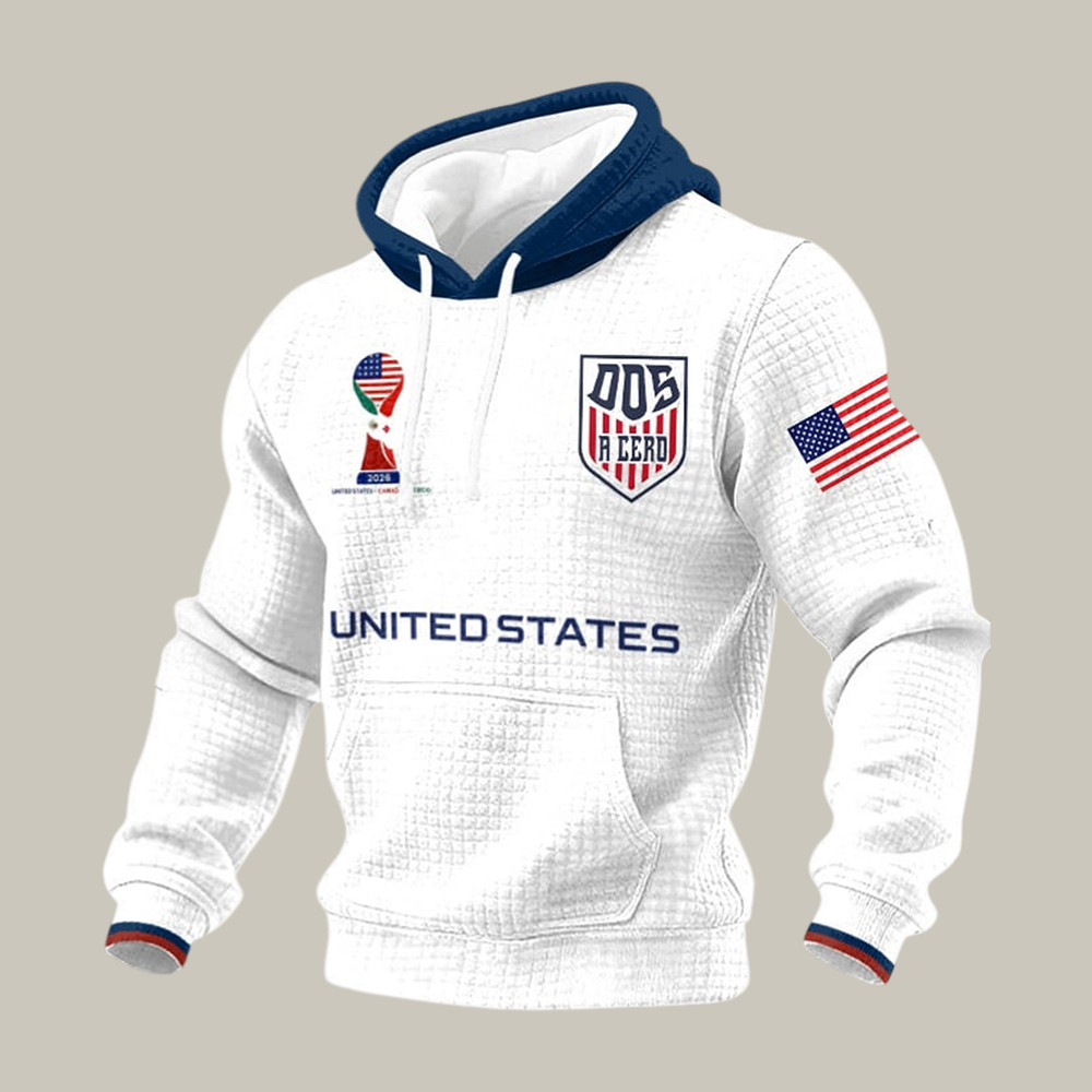USA FIFA Club World Cup Bracket Hoodie American Flag 2026 World Cup Apparel Good Gift For Fans