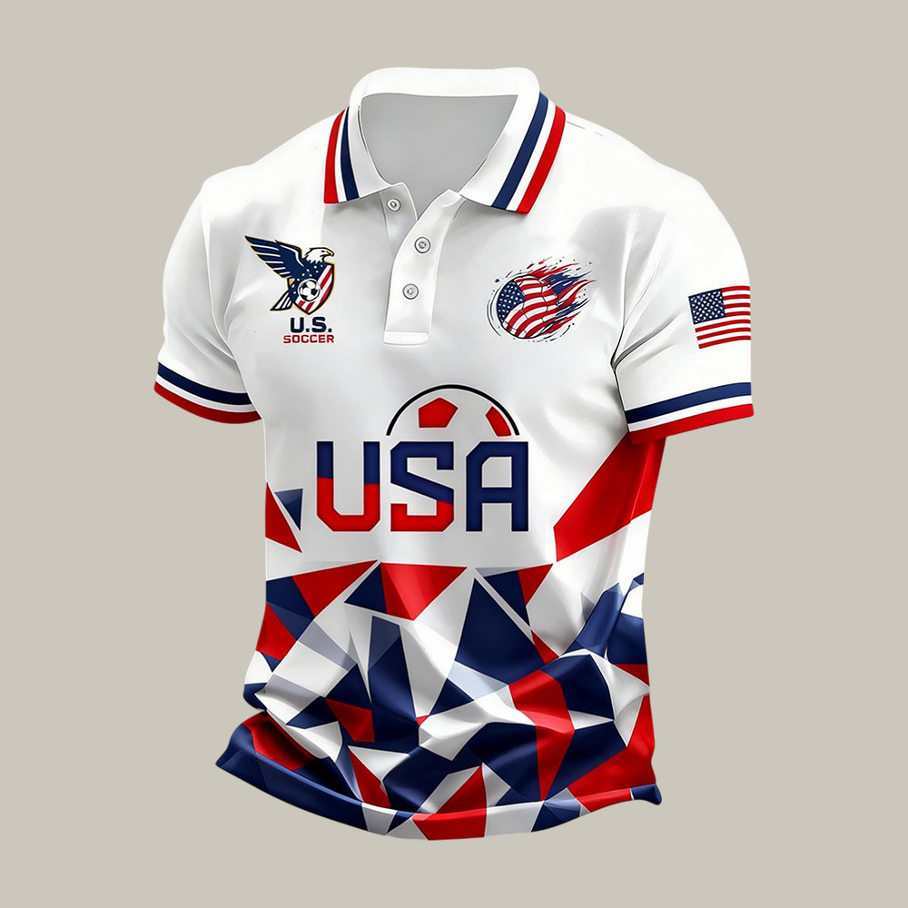 USA FIFA World Cup 2026 Polo Shirt World Cup Merch Soccer Lover Gift For Father's Day