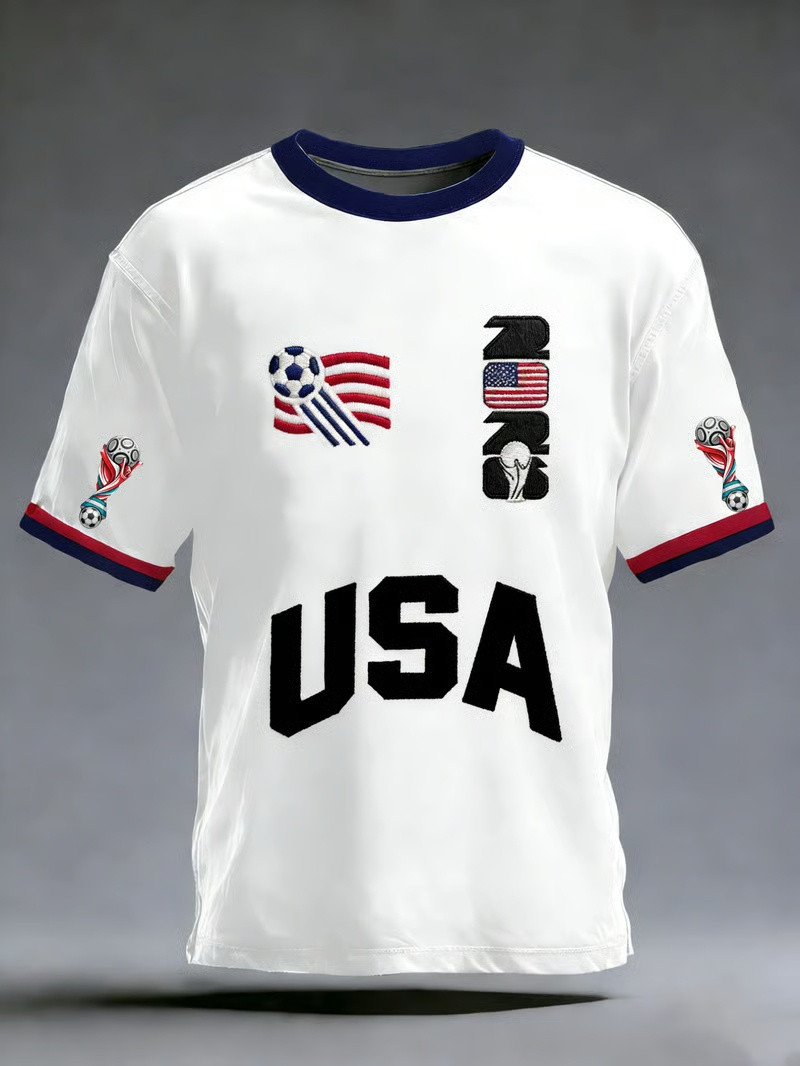 USA FIFA World Cup 2026 T Shirt Soccer Fan Gear Mens Graphic Tees Gift Ideas