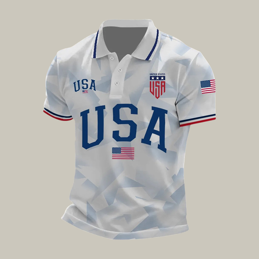 USA FIFA World Cup Team Polo Shirt American Football Team Shirt Game Day Gear