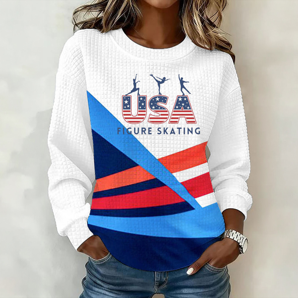 USA Figure Skating Team USA 2026 Sweatshirt Winter Olympic Milano Cortina Clothing Gift For Fan