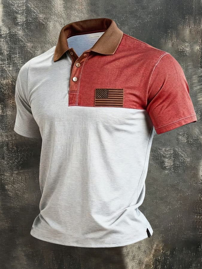 USA Flag Polo Shirt 1776 2026 American Flag Clothes 4th of July Shirt Patriotic Gift