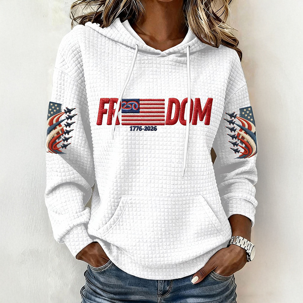 USA Freedom 1776 2026 Commemorative Hoodie 4th Of July Clothing America's 250 Birthday Gifts