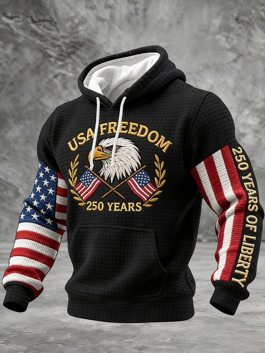 USA Freedom 250 Years Hoodie 250 Years Of Liberty Hoodie Men's Patriotic Apparel