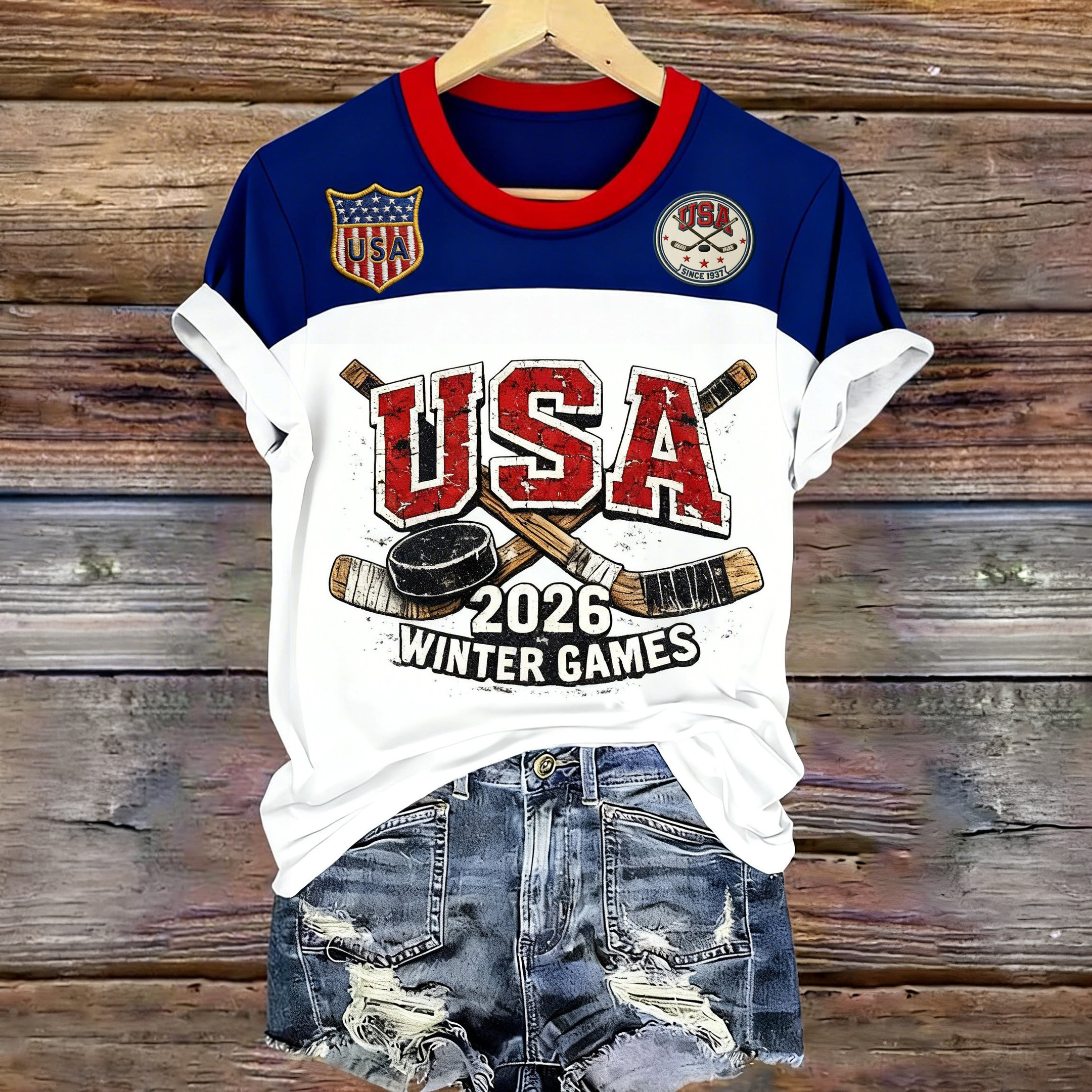 USA Hockey 2026 Winter Games T-Shirt Team USA Olympic 2026 Clothes Unique Gift For Fans