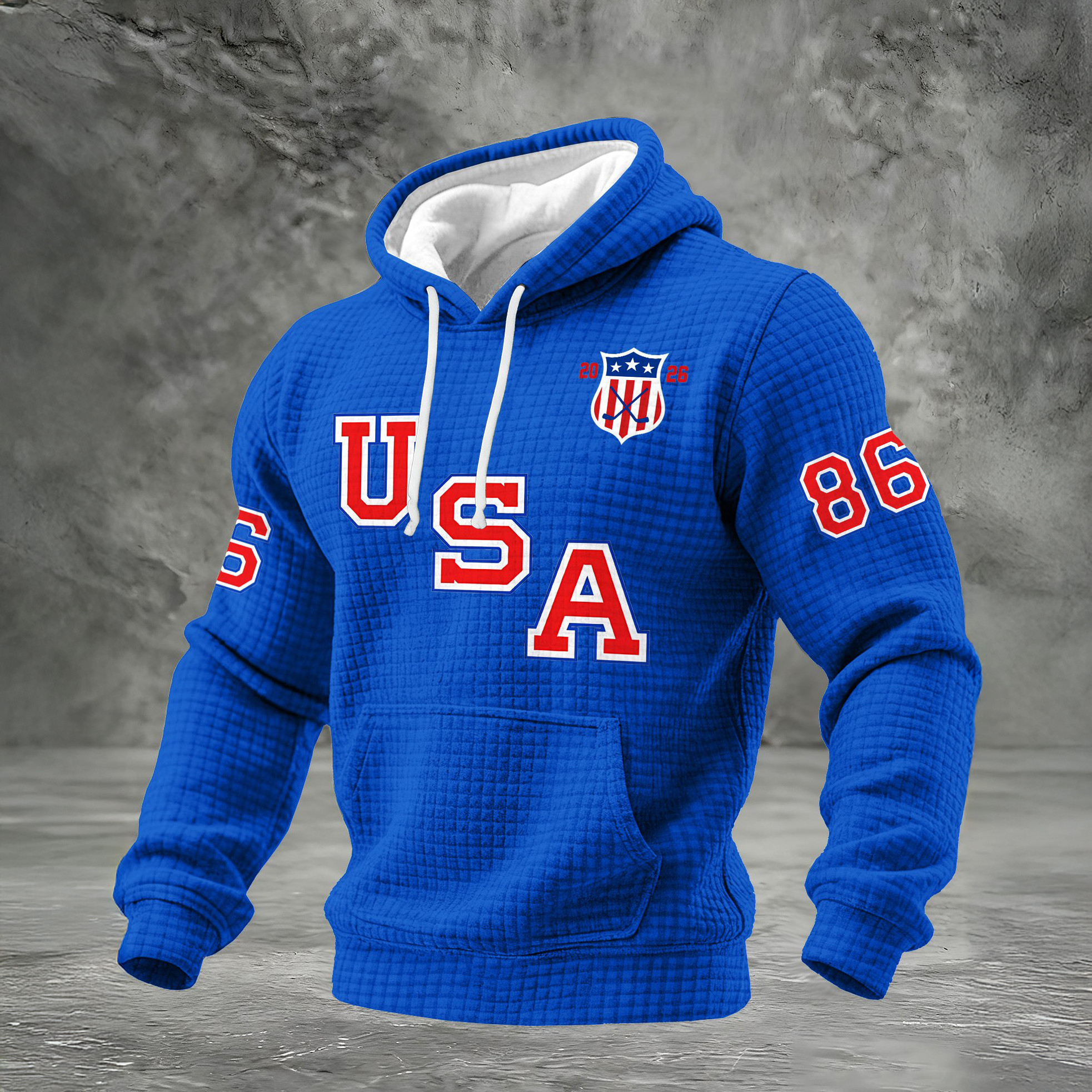 USA Hockey 2026 Winter Olympic 86 Hoodie USA Hockey Team Apparel Present For Fans