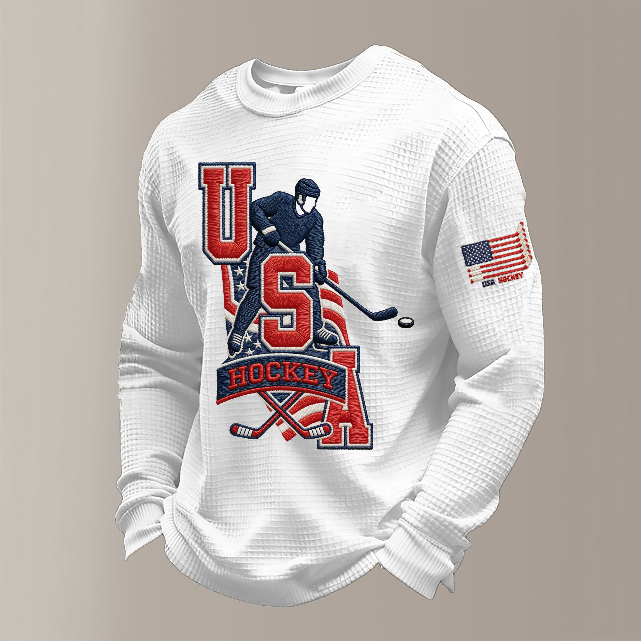 USA Hockey 2026 Winter Olympic Long Sleeve Shirt Ice Hockey Apparel Fans Gift For Him