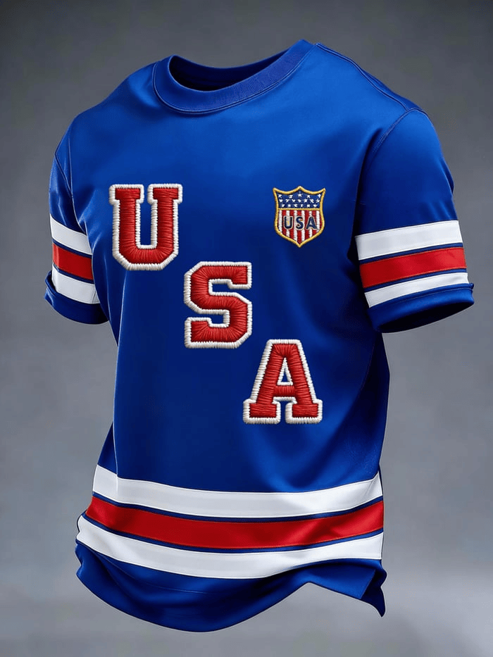 USA Hockey 2026 Winter Olympics T-Shirt For Men Game Day Apparel Gifts For Ice Hockey Fans