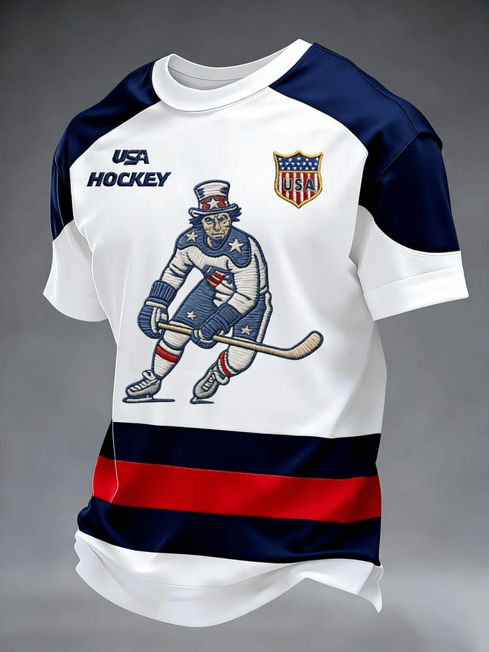 USA Hockey 2026 Winter Olympics T-Shirt Team USA Merch Gifts For Ice Hockey Fans For Men