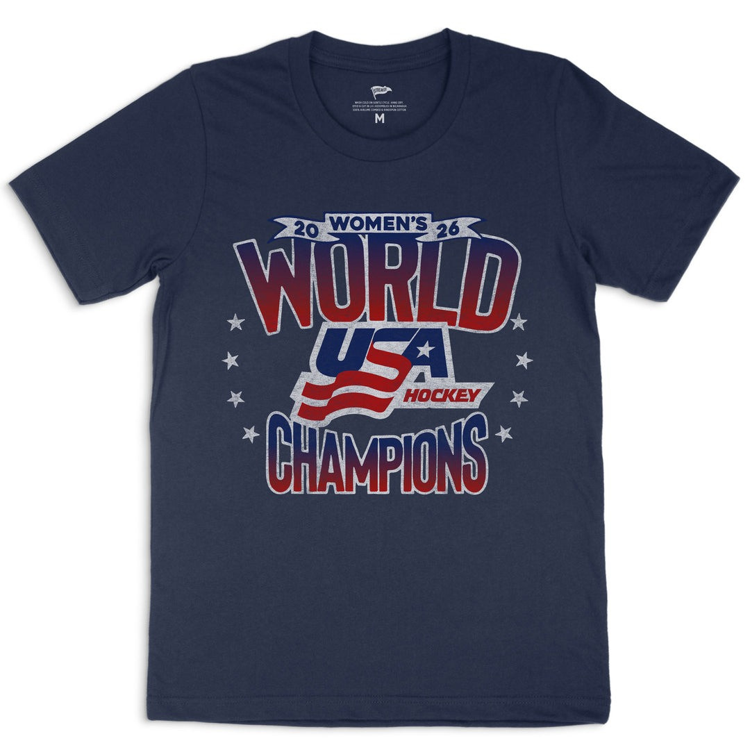 USA Hockey Champion Graphic T-Shirt Olympic Team Fan Gear Best Gift For Ice Hockey Lovers