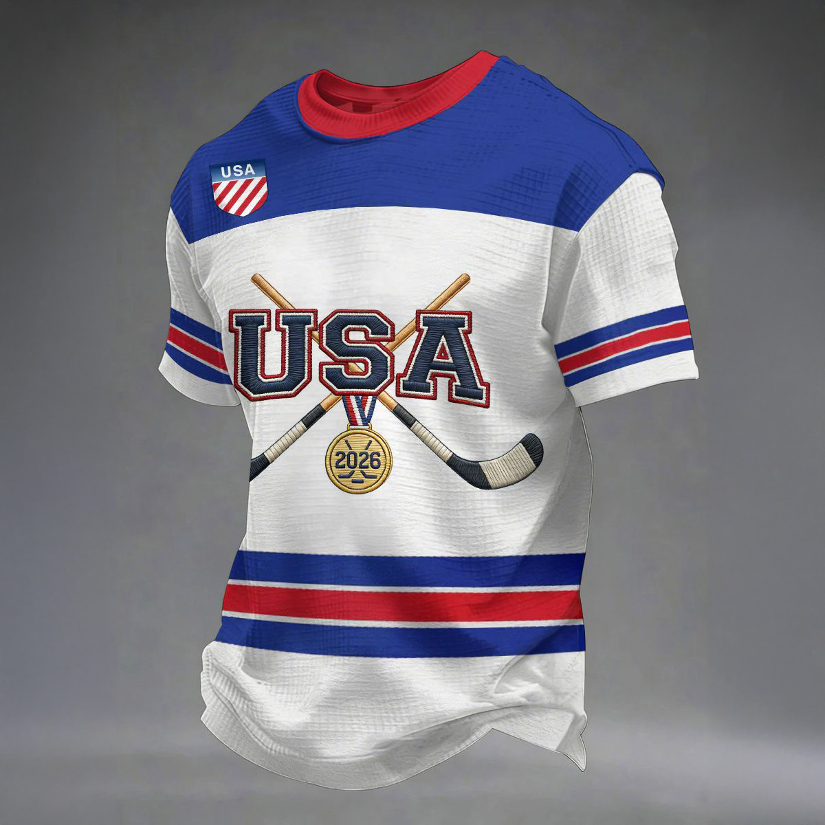 USA Hockey Gold Champions T-Shirt USA Gold Shirt Game Day Gift For Friends