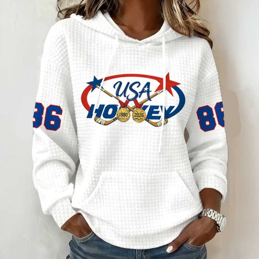 USA Hockey Gold Medal 1980 2026 Hoodie USA Hockey Gold Apparel Fan Gift For Girlfriend