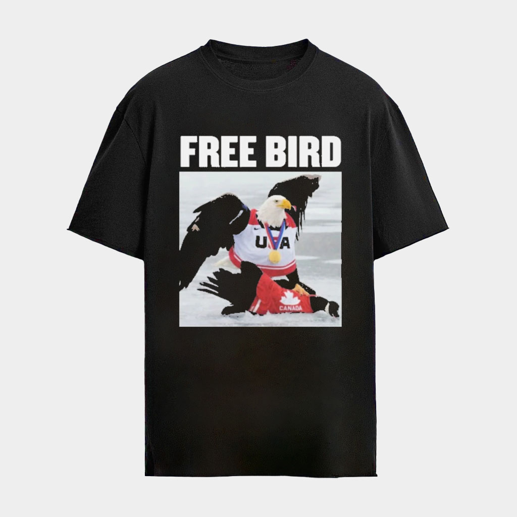 USA Hockey Gold Medal Merch 2026 Free Bird Shirt Team USA Beat Canada Winter Olympics Merch