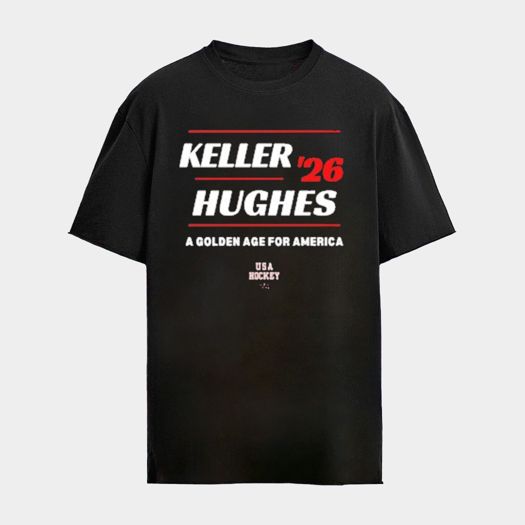 USA Hockey Gold Medal Merch USA Hockey Women's Men's Megan Keller Jack Hughes Champions T-Shirt