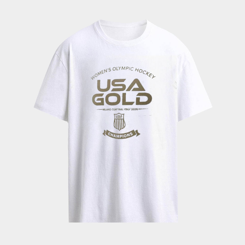 USA Hockey Gold Medal Merch Women's USA Hockey Olympics Champions Shirt Milano Cortina 2026