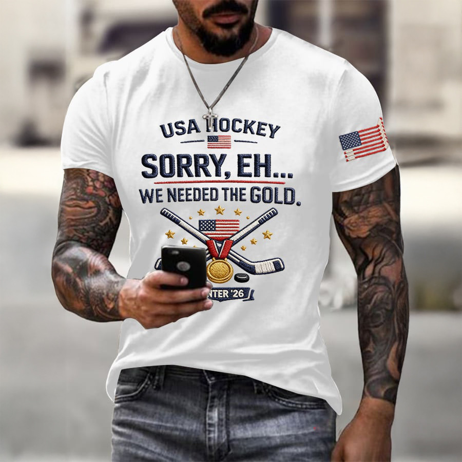 USA Hockey Gold Medal T-Shirt We Needed The Gold Shirt Hockey Lover Gift