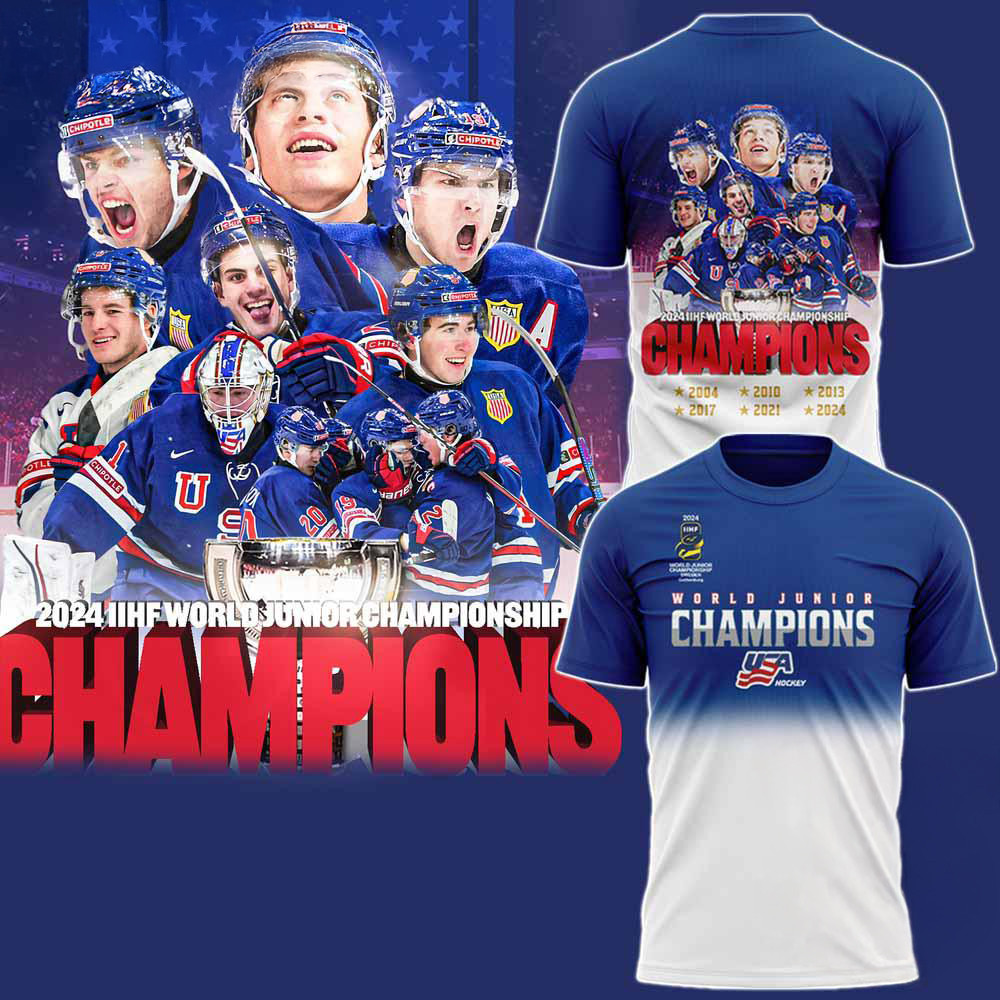 USA Hockey IIHF World Junior Champions 2025 New Shirt Hockey Lovers Gifts
