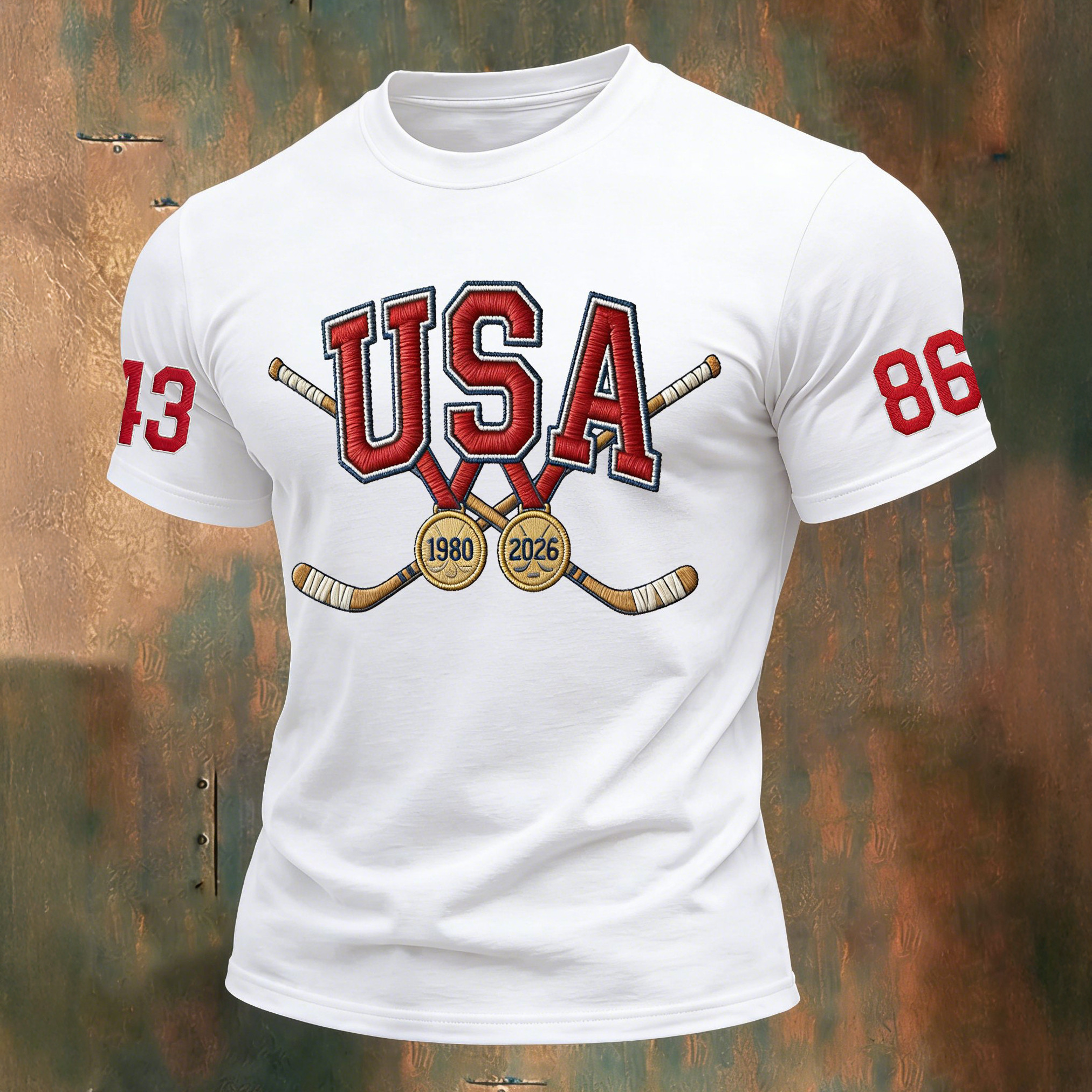 USA Hockey Team 2026 Winter Olympic 43 86 T-Shirt USA Hockey Gold Merch Gift Idea